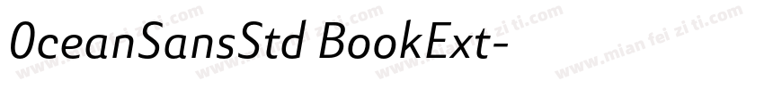 0ceanSansStd BookExt字体转换